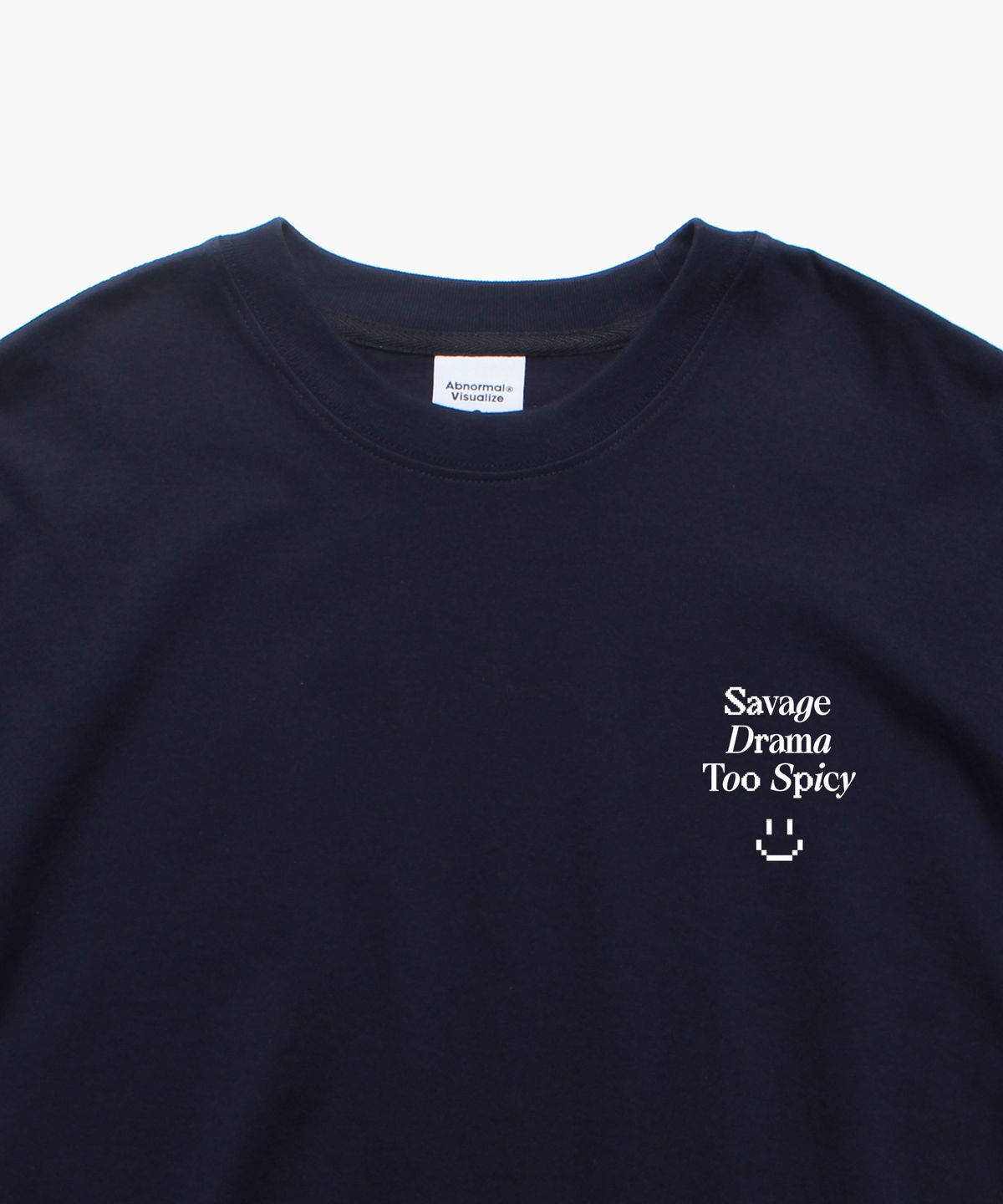 앱놀머씽(ABNORMALTHING) 스파이시 오버핏 티셔츠 네이비 (SPICY T-SHIRT NAVY)