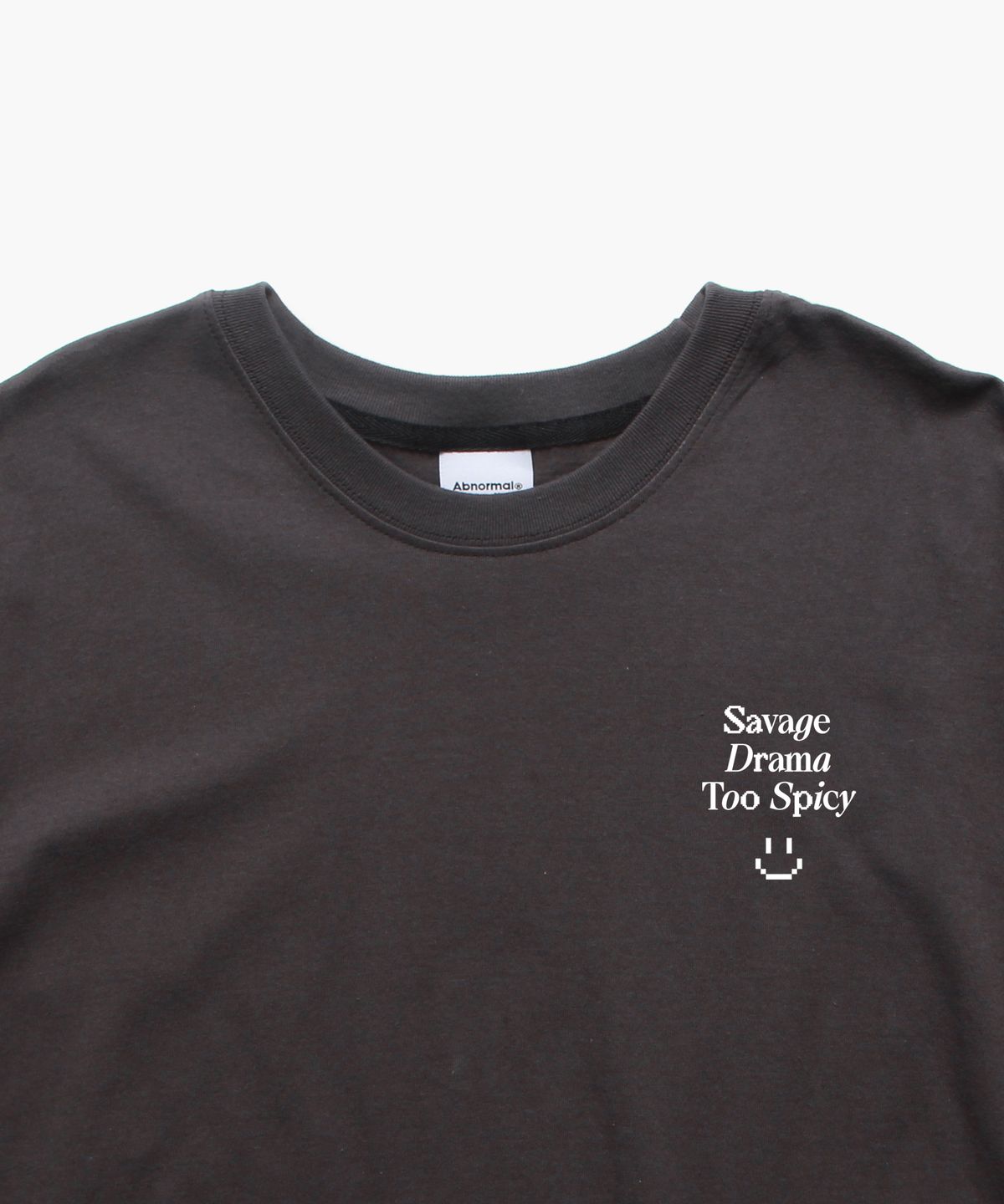 앱놀머씽(ABNORMALTHING) 스파이시 오버핏 티셔츠 차콜 (SPICY T-SHIRT CHARCOAL)