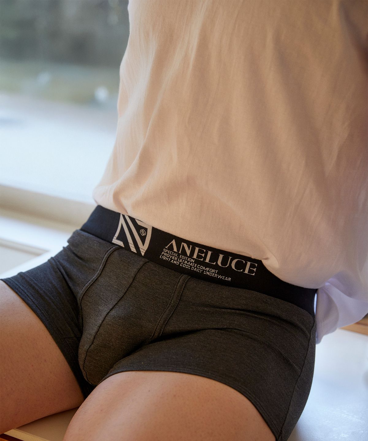 아넬루체(ANELUCE) 기능성 통풍 남자팬티 남성 뱀부 드로즈 팬티 속옷 3매세트