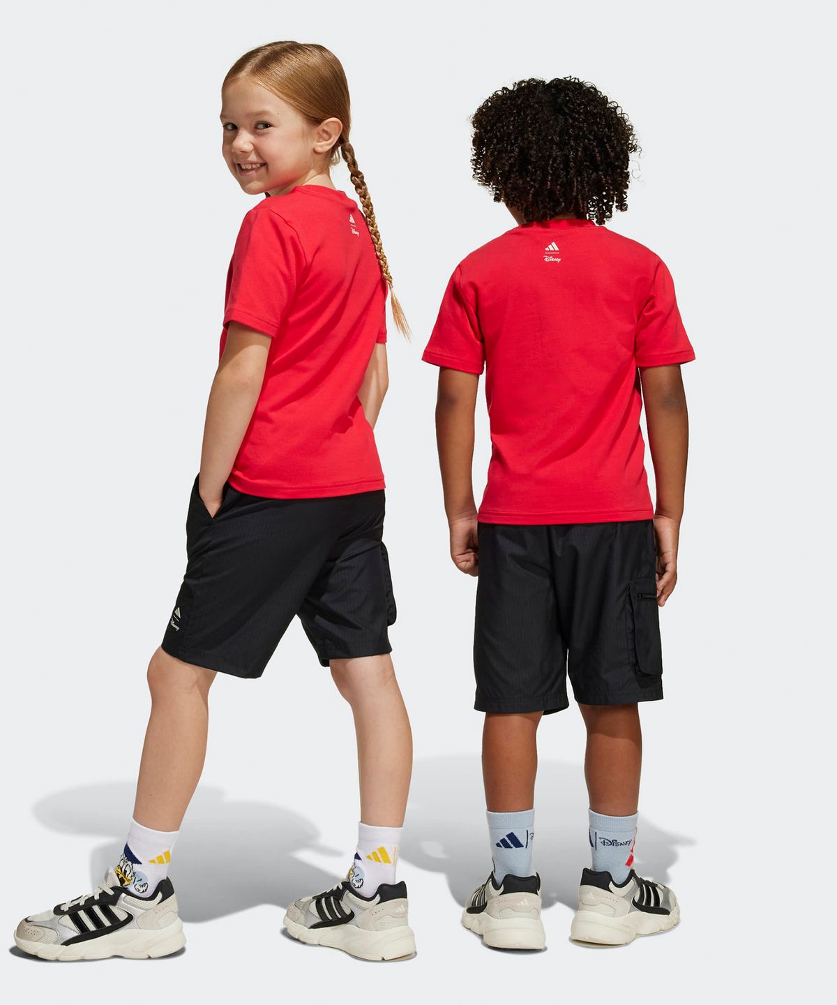 아디다스 키즈(ADIDAS KIDS) 아디다스 X 디즈니 미키마우스 상하의 세트 - 레드 / JF3639