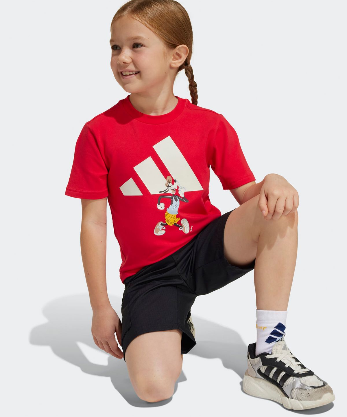아디다스 키즈(ADIDAS KIDS) 아디다스 X 디즈니 미키마우스 상하의 세트 - 레드 / JF3639