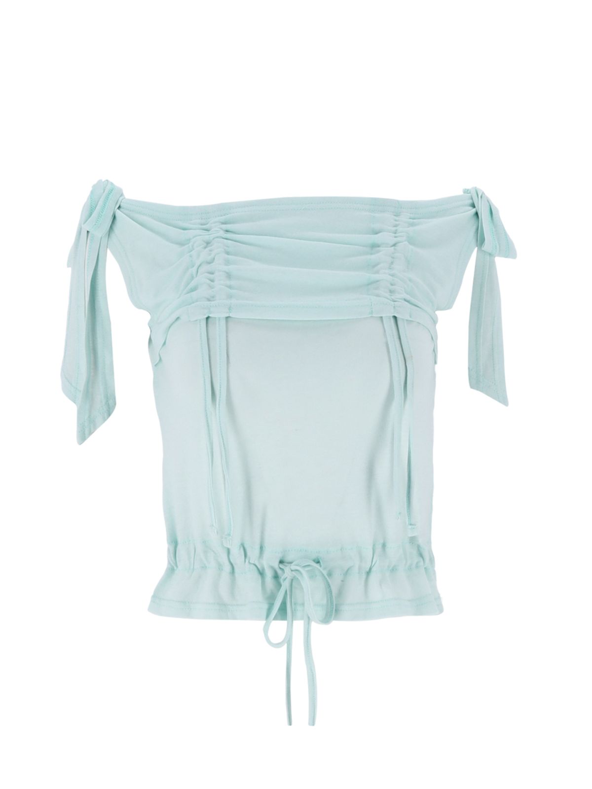 쎄쎄쎄(SETSETSET) RABBIT SHIRRING T-SHIRT MINT