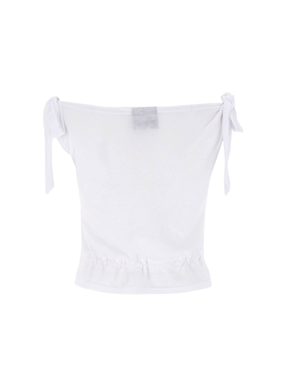 쎄쎄쎄(SETSETSET) RABBIT SHIRRING T-SHIRT WHITE
