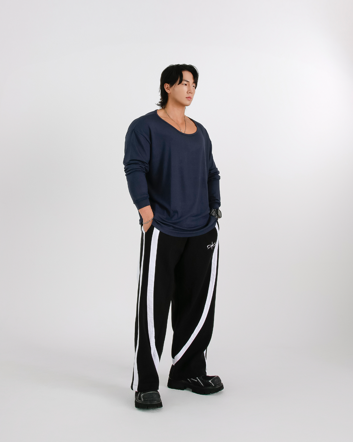 렙시멈(REPXIMUM) 루즈핏 와이드 U넥 롱슬리브 (4Colors)