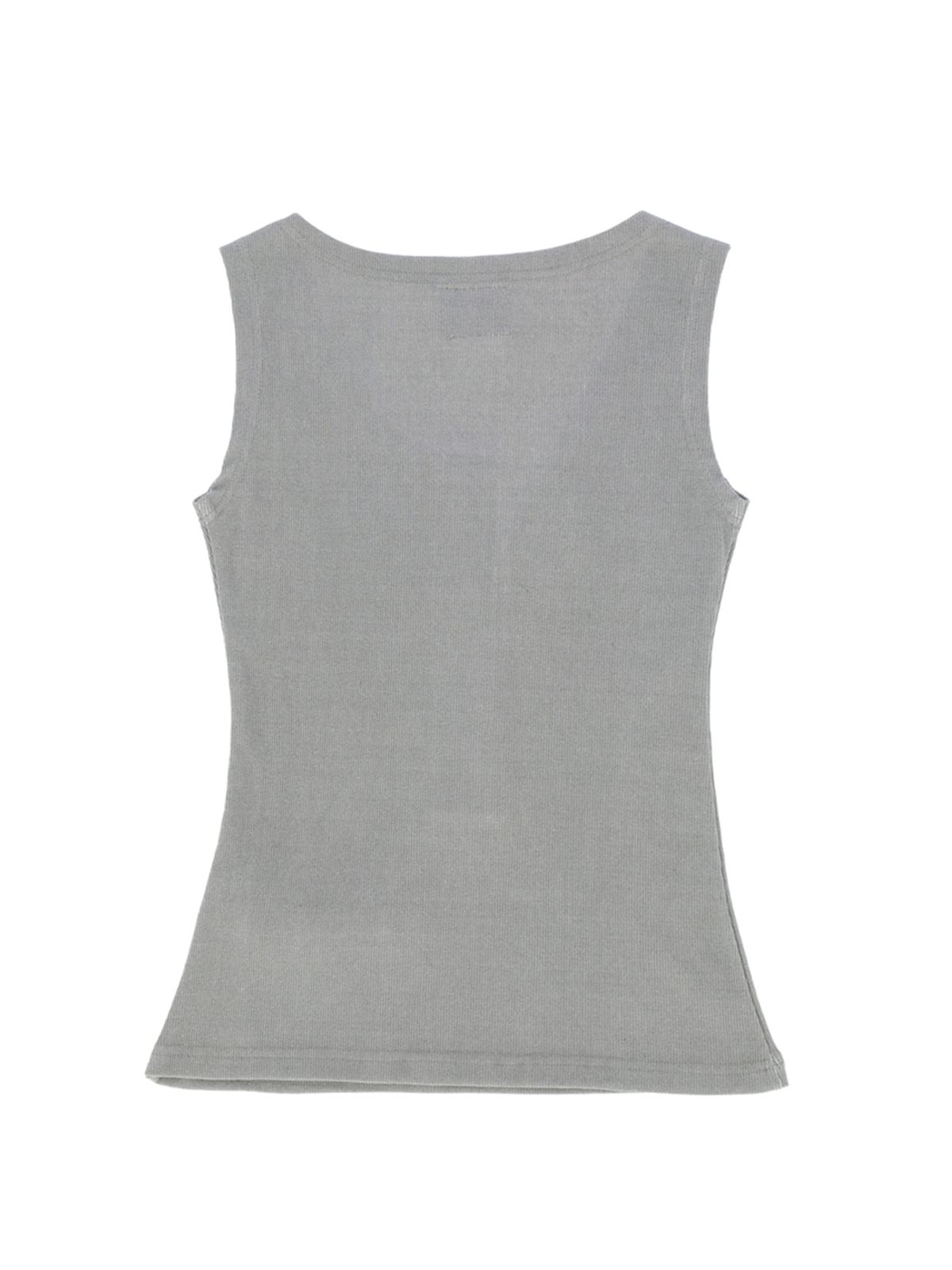 쎄쎄쎄(SETSETSET) LUCKY 333 POCKET SLEEVELESS KHAKI