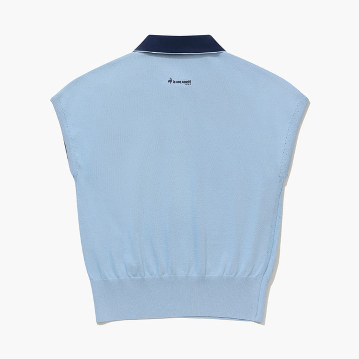 르꼬끄 골프(LECOQ GOLF) 여성 우븐 카라 슬리브리스 스웨터 (GQ122LKP36)
