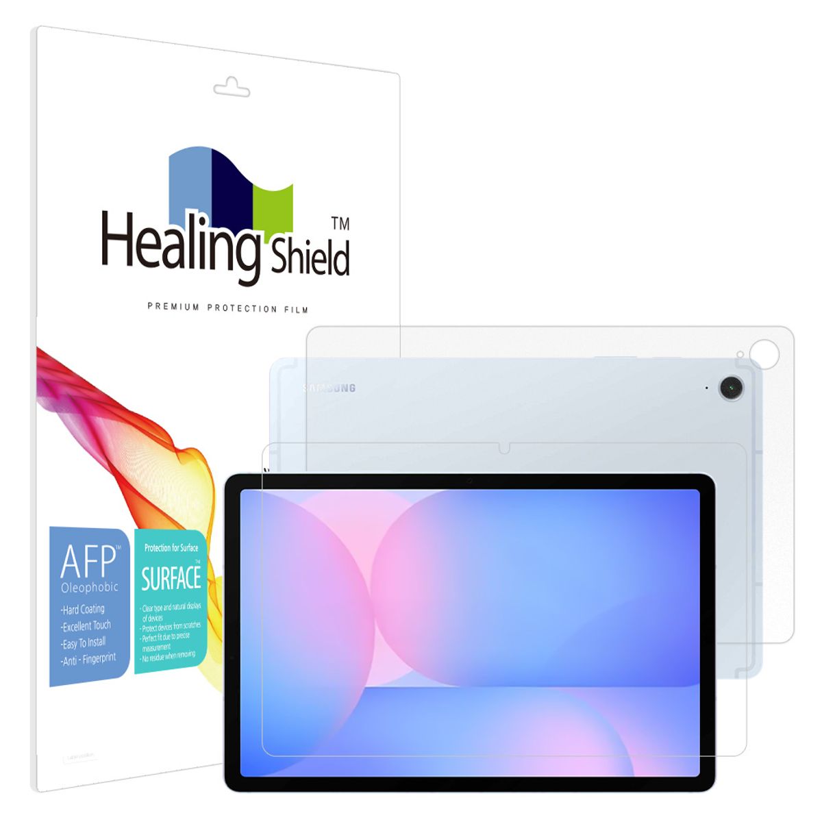힐링쉴드(HEALINGSHIELD) 갤럭시탭S10 FE 올레포빅 액정보호필름1매 후면1매