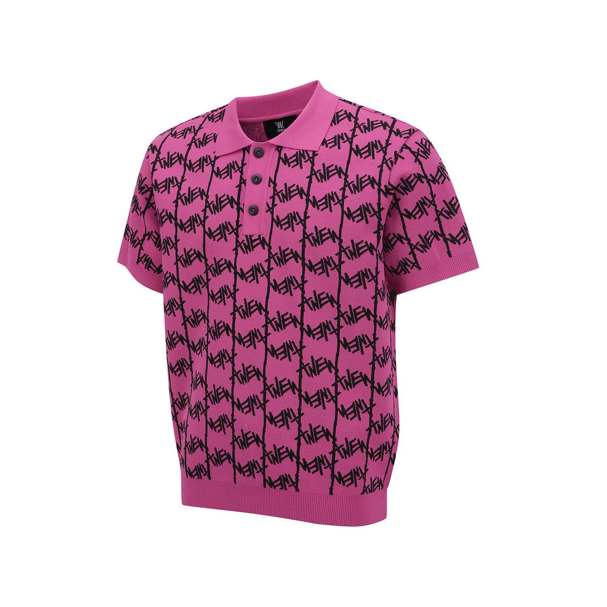 어뉴골프(ANEW GOLF) MEN SM LOGO PATTERN SHORT SLEEVE SWEATER_HP