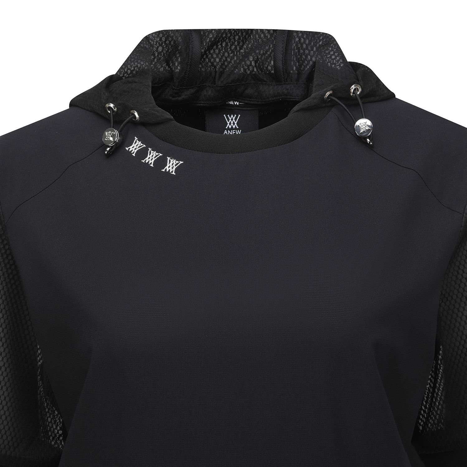 ☆ANEW GOLF☆ レディースHOODY SHORT 어뉴골프(ANEW GOLF) WOMEN SM HOODY POCKET SHORT T-SHIRT_BK