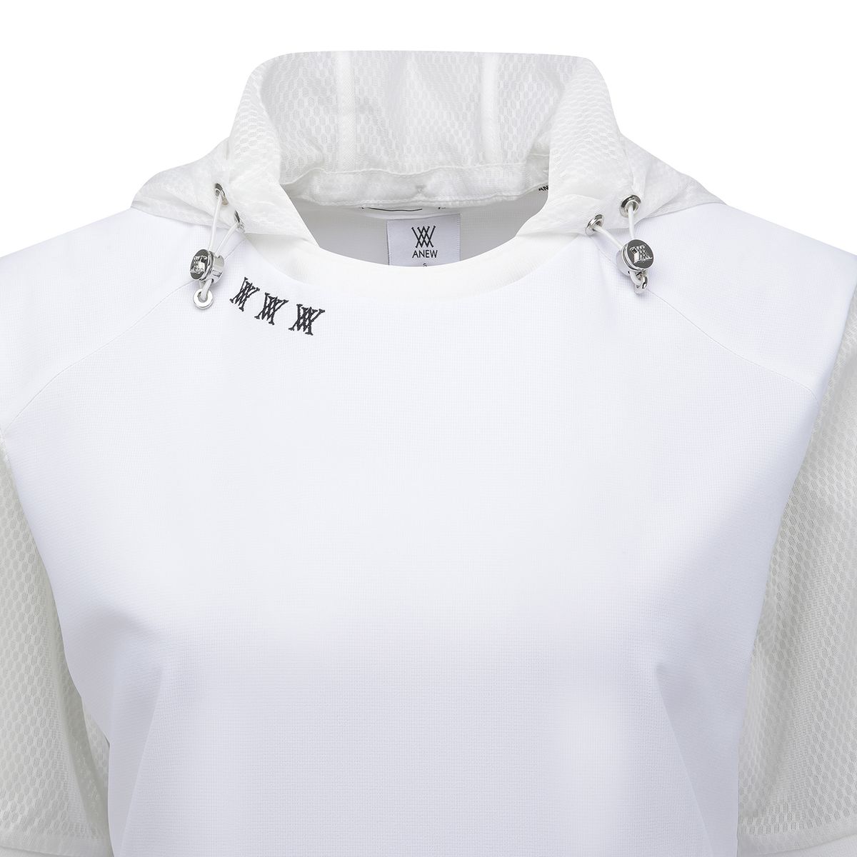 어뉴골프(ANEW GOLF) WOMEN SM HOODY POCKET SHORT T-SHIRT_WH