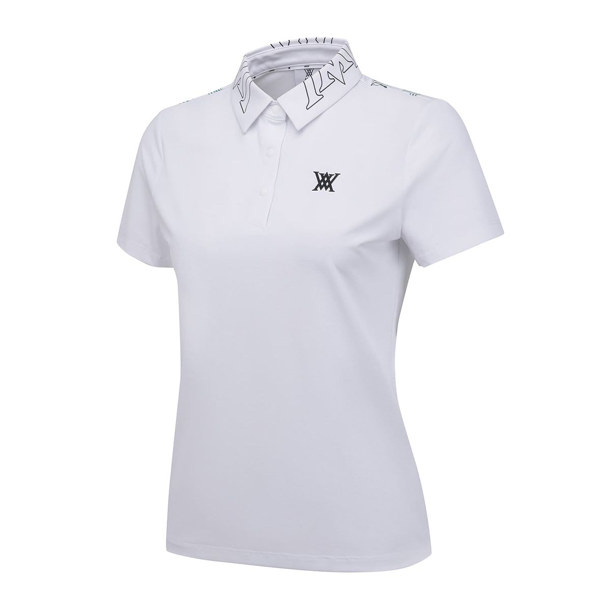 어뉴골프(ANEW GOLF) WOMEN SM NEW SIGNATURE LOGO SHORT T-SHIRT_WH