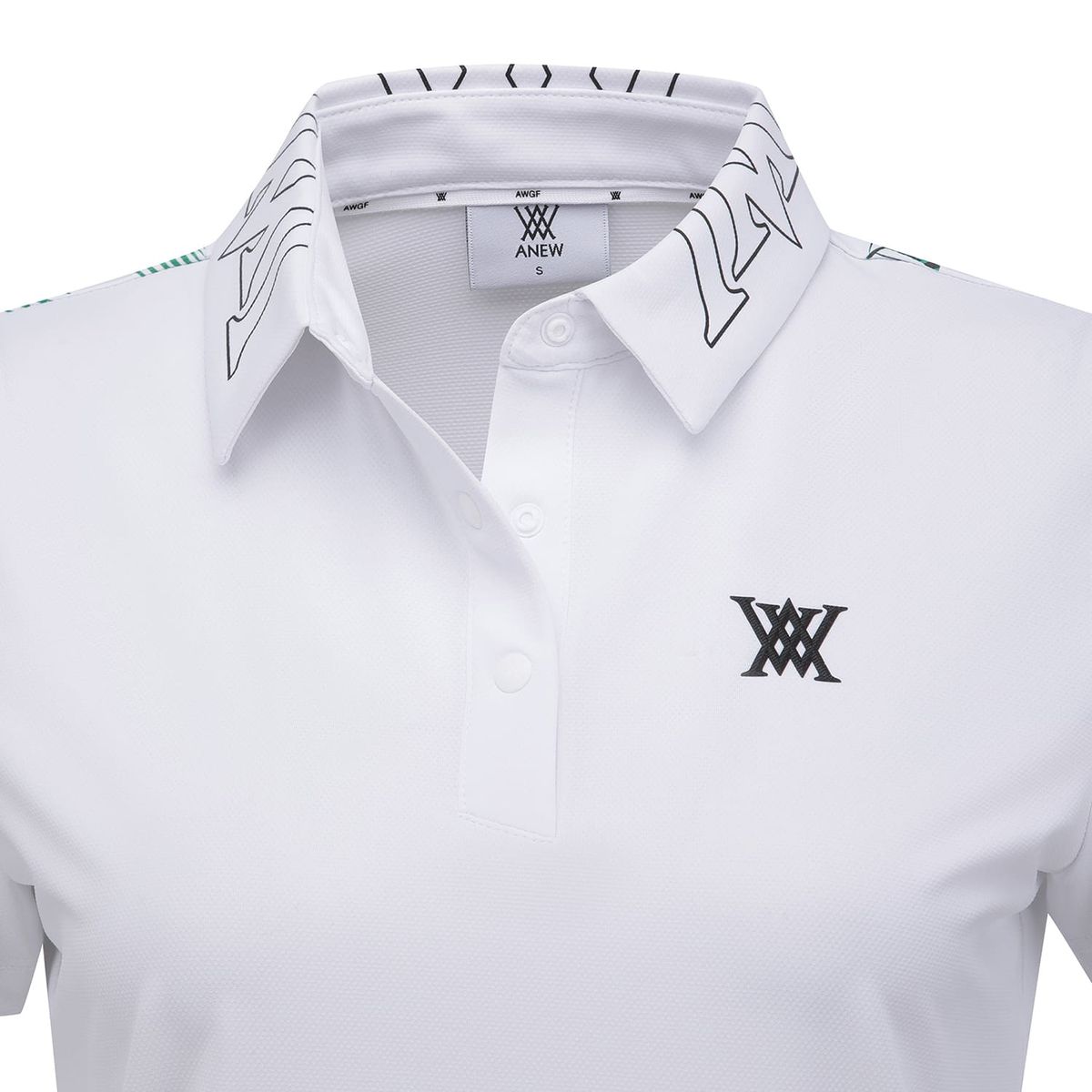 어뉴골프(ANEW GOLF) WOMEN SM NEW SIGNATURE LOGO SHORT T-SHIRT_WH
