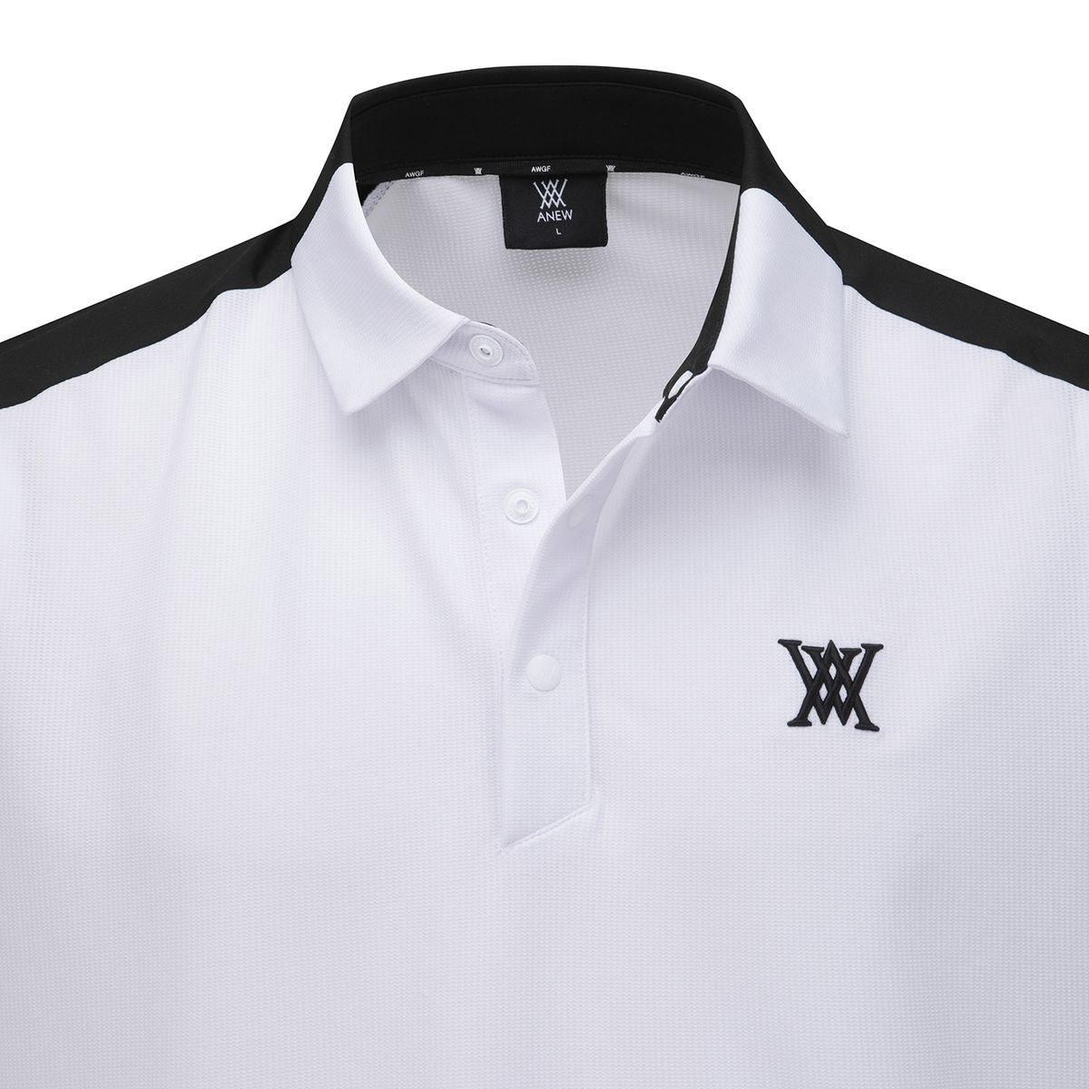 어뉴골프(ANEW GOLF) MEN SM BLOCK POINT SHORT T-SHIRT_WH