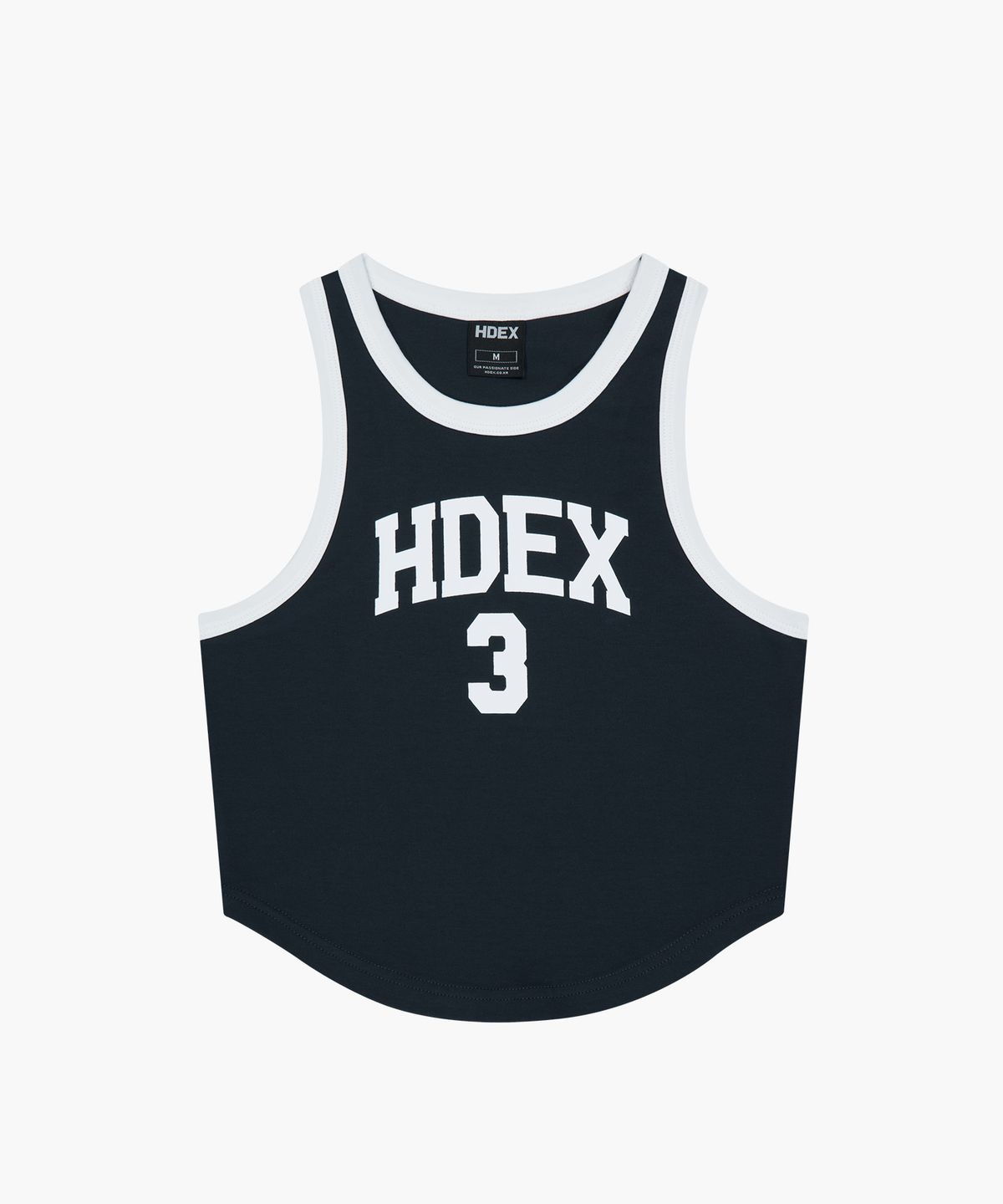 에이치덱스(HDEX) 우먼스 3 에디션 크롭 탱크탑 (Navy)