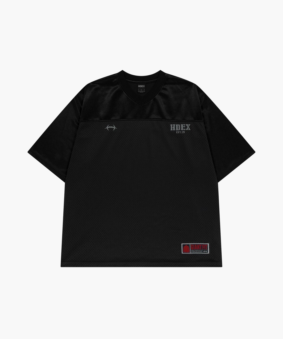 에이치덱스(HDEX) 코어 럭비 오버핏 숏 슬리브 (Black)