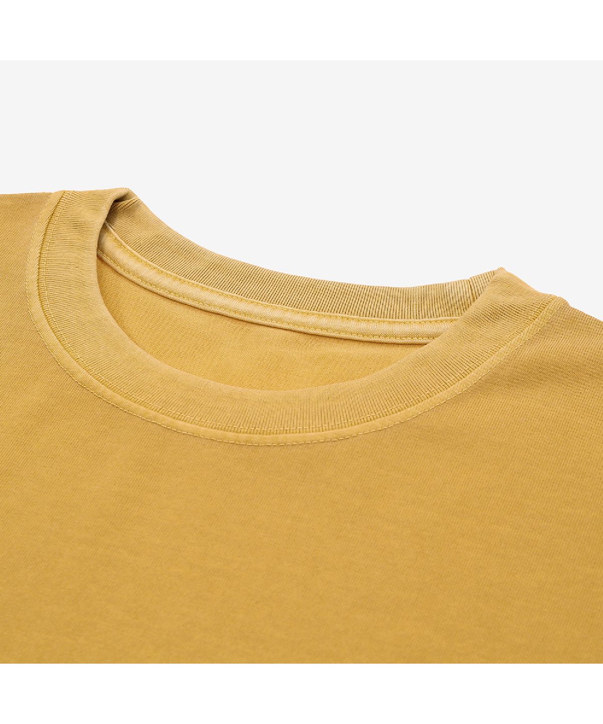 세러데이 레저 클럽(SATURDAY LEISURE CLUB) Pigment Dyed T-shirt(Unisex) / Small S.L.C Emblem -  Mustard