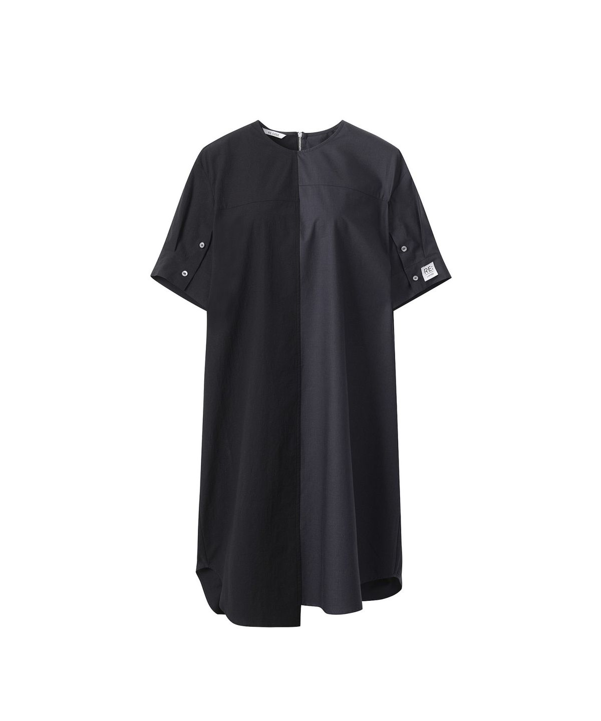 래코드(RECODE) Mock Neck Split Dress_RQDAM25572BKX