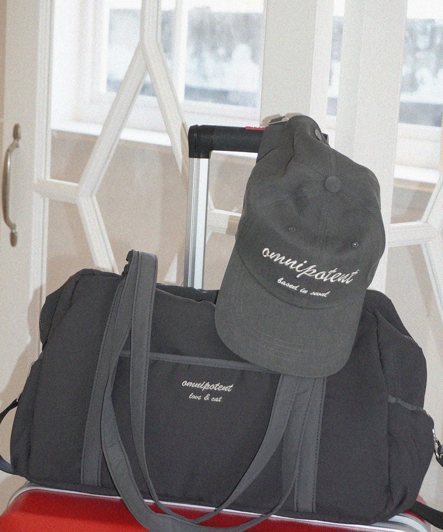 MUSINSA | OMNIPOTENT Love& cat duffel bag + pouch set _4colors