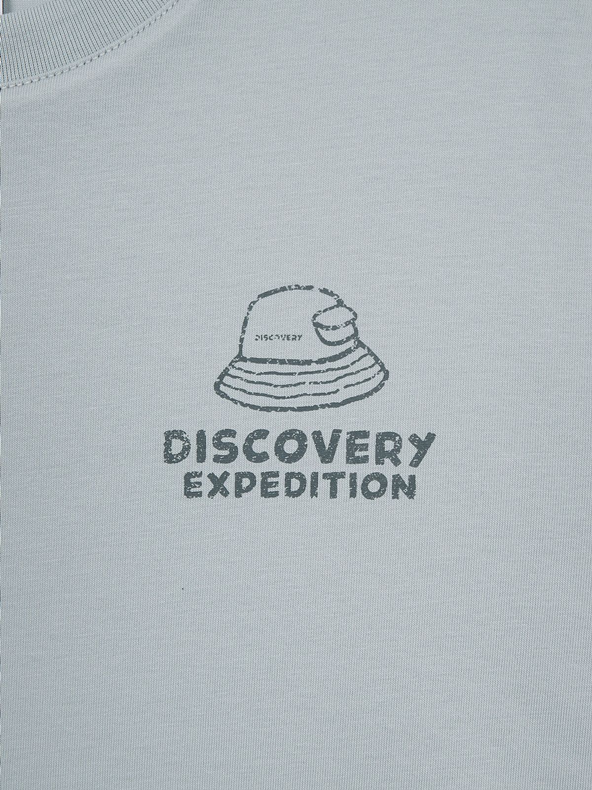 디스커버리 키즈(DISCOVERY KIDS) 키즈 프레시벤트 아웃도어 백그래픽 트레이닝 세트 (L/GREY)