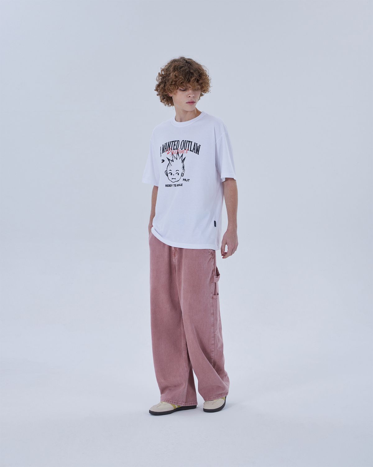 디스펑트(DYSFUNCT) KEY RING WASHING DENIM PANTS(PINK)