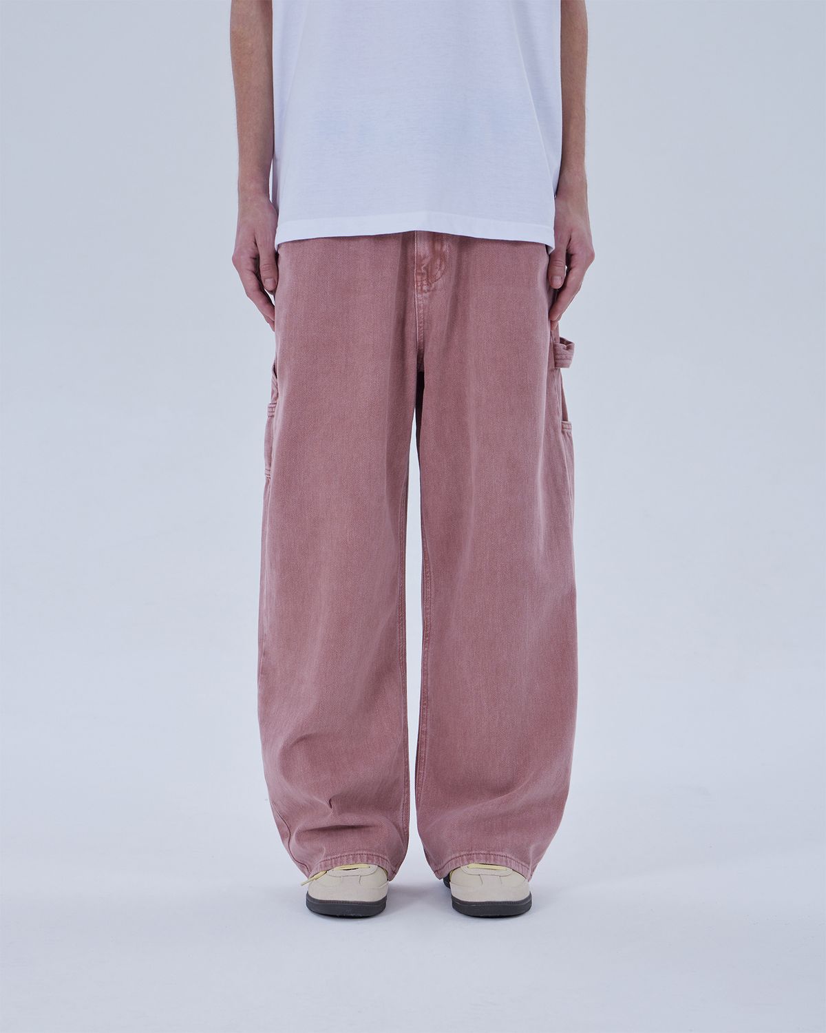 디스펑트(DYSFUNCT) KEY RING WASHING DENIM PANTS(PINK)