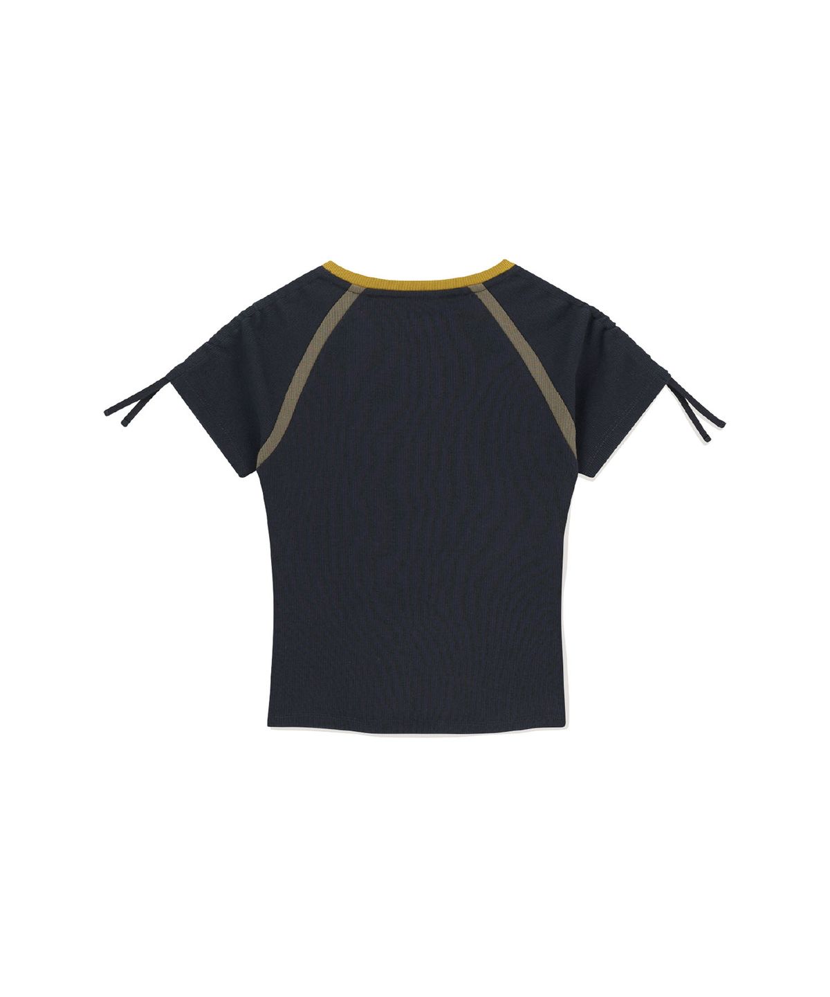 썬러브투어(SUNLOVETOUR) W Ribbed SUN Tee Navy