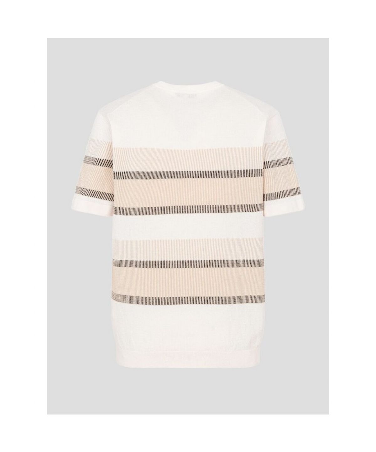 빈폴 멘(BEANPOLE MEN) 블록 패턴 라운드 니트  아이보리 (BC5351C330)