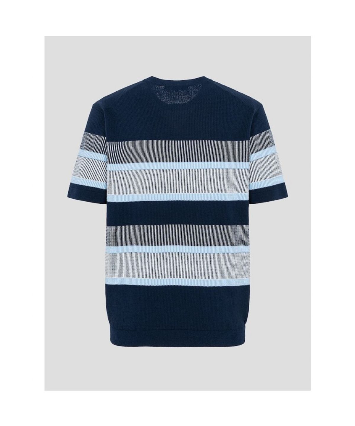 빈폴 멘(BEANPOLE MEN) 블록 패턴 라운드 니트  네이비 (BC5351C33R)