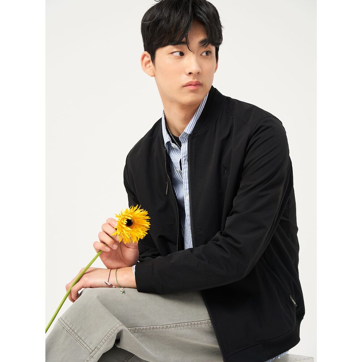 빈폴 멘(BEANPOLE MEN) 여름 숏 아우터  블랙 (BC5339C185)