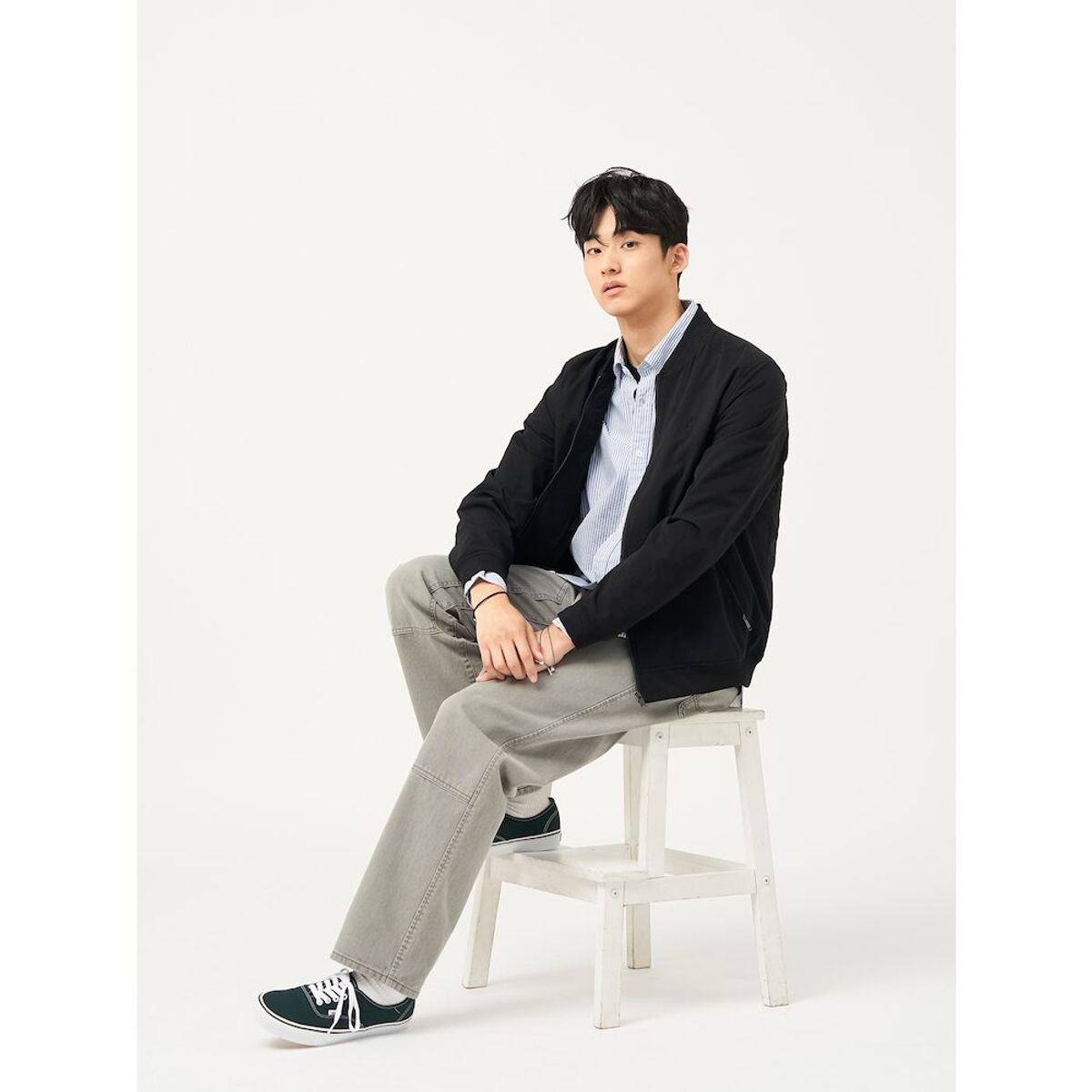 빈폴 멘(BEANPOLE MEN) 여름 숏 아우터  블랙 (BC5339C185)
