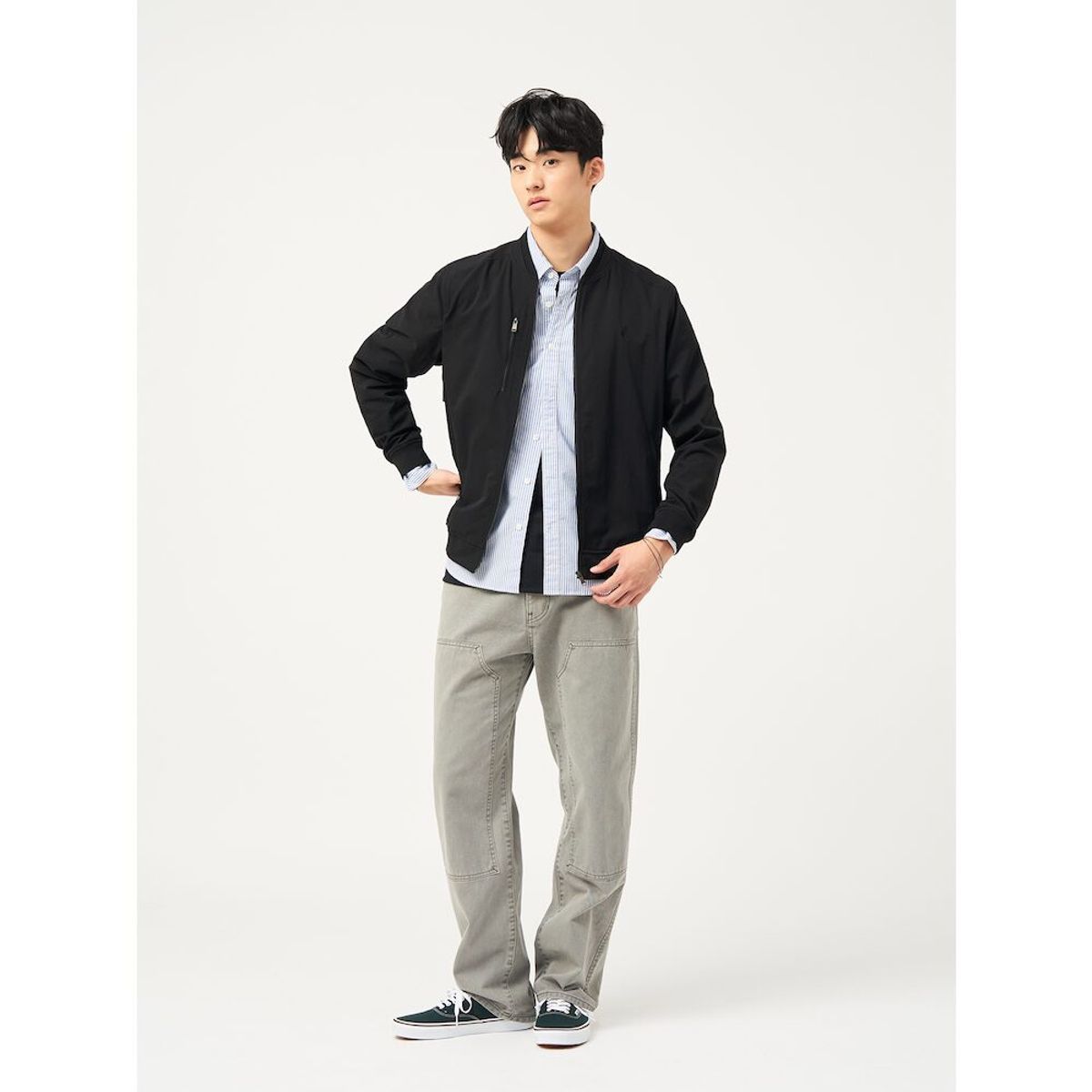 빈폴 멘(BEANPOLE MEN) 여름 숏 아우터  블랙 (BC5339C185)