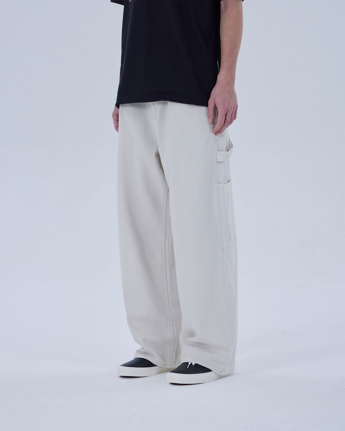 디스펑트(DYSFUNCT) KEY RING COTTON PANTS(IVORY)