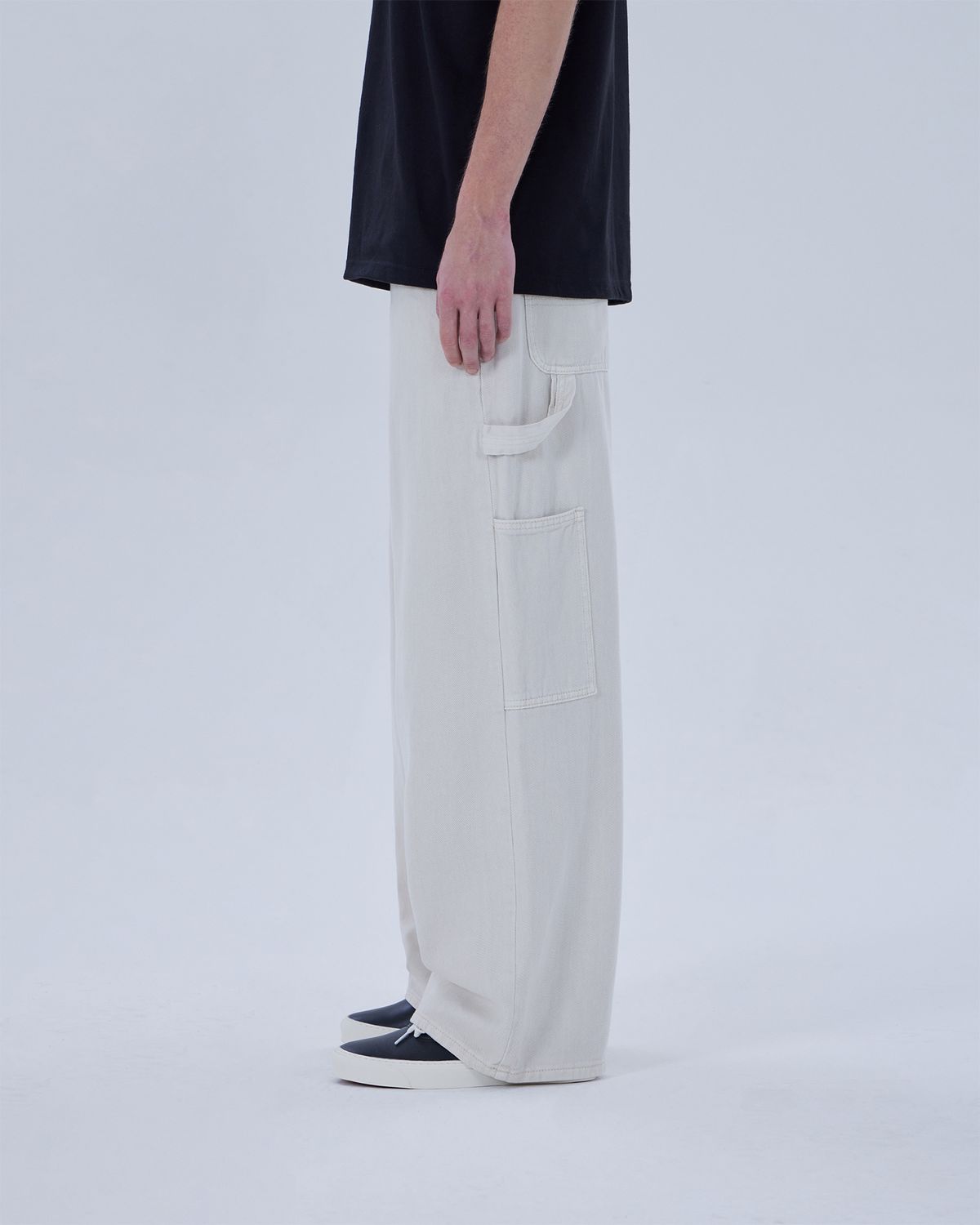디스펑트(DYSFUNCT) KEY RING COTTON PANTS(IVORY)