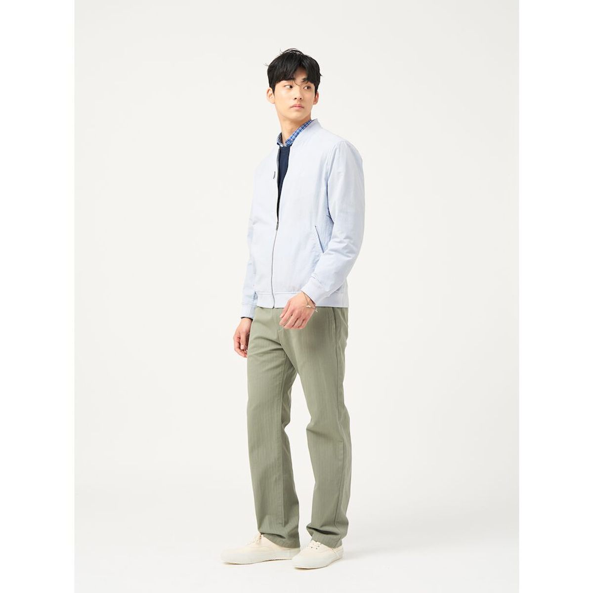 빈폴 멘(BEANPOLE MEN) 여름 숏 아우터  스카이 블루 (BC5339C18Q)