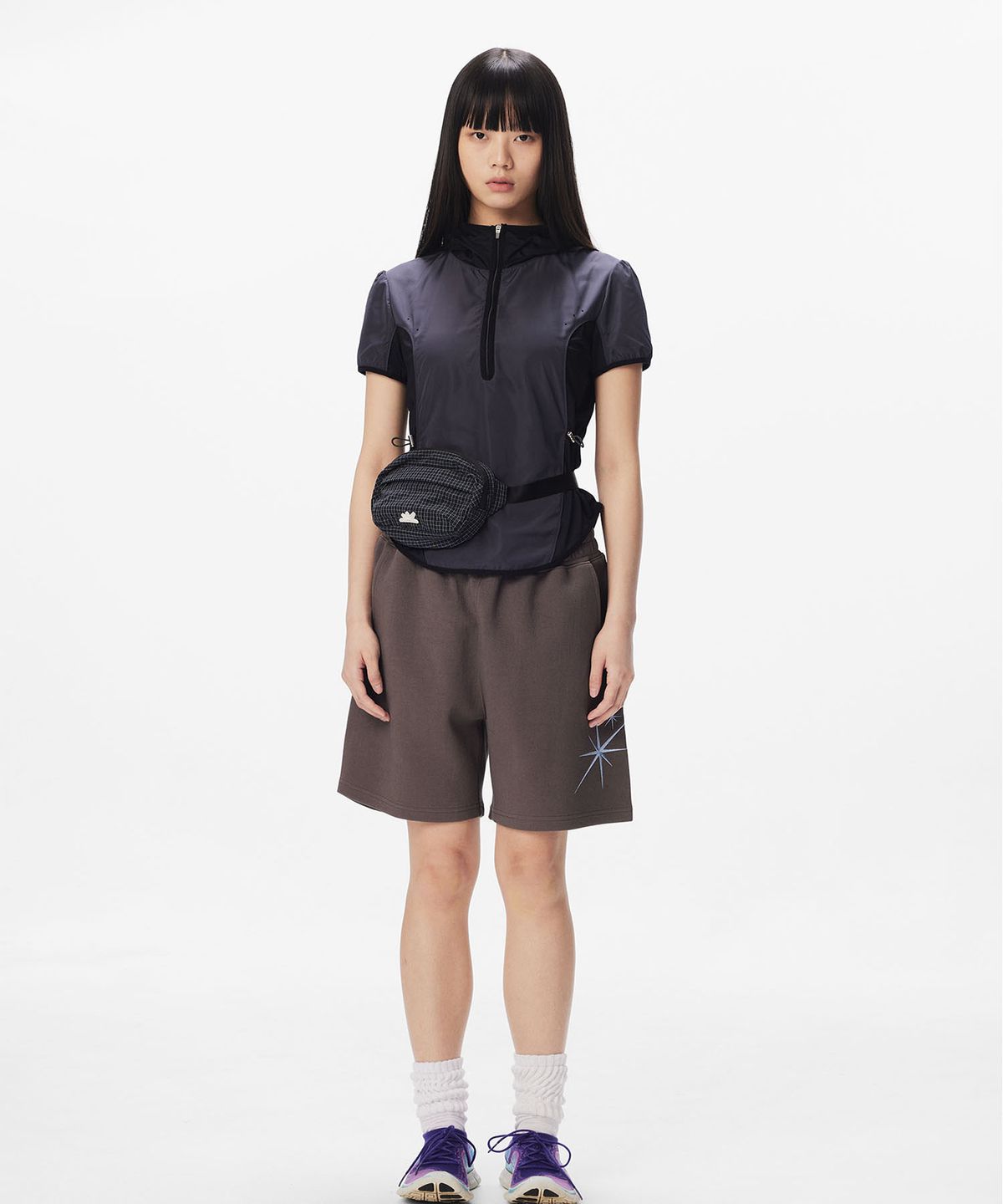 썬러브투어(SUNLOVETOUR) Sparkle Sweatshorts Brown