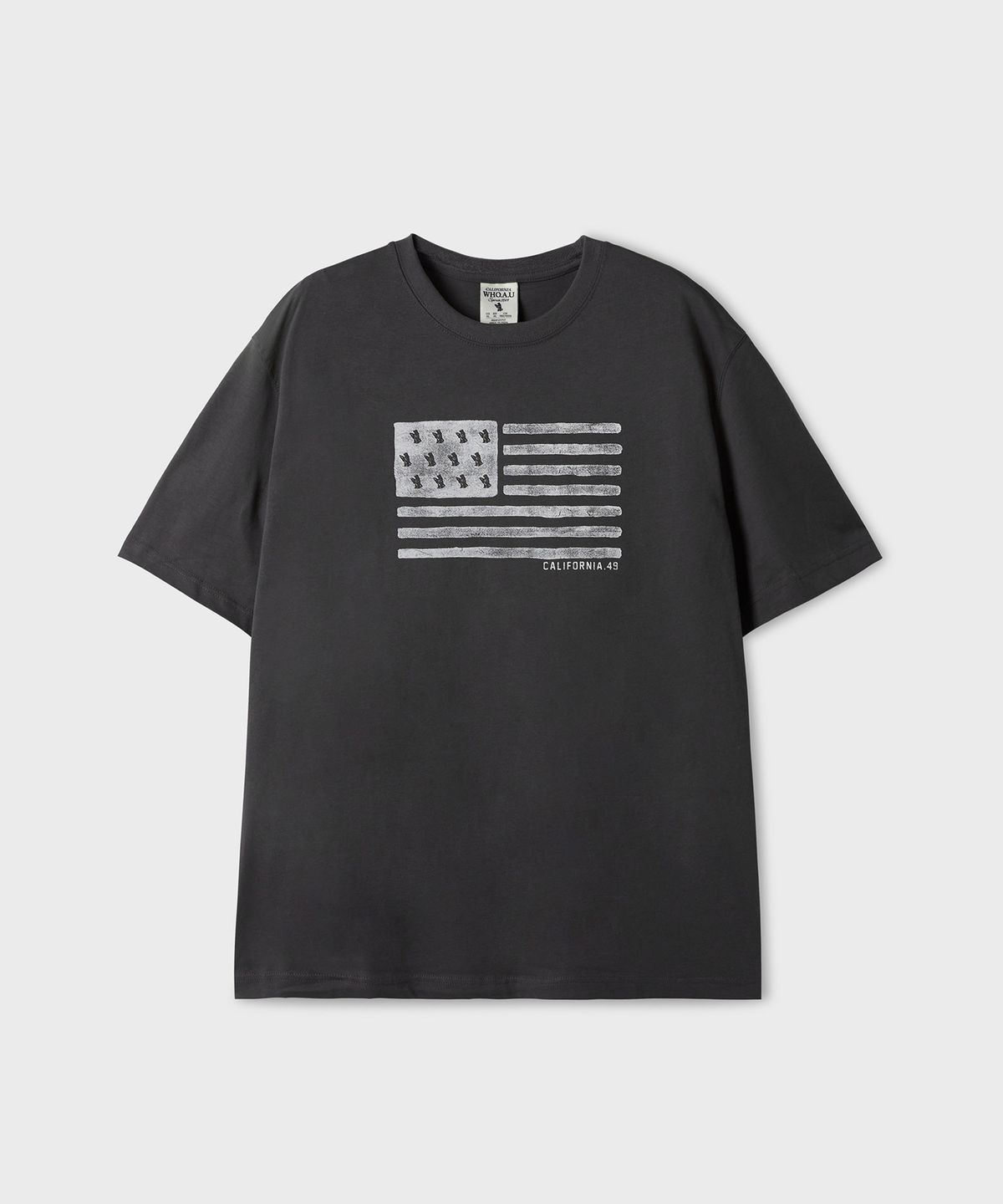 후아유(WHO.A.U) American Flag Printing T-shirt / WHRPG3793U