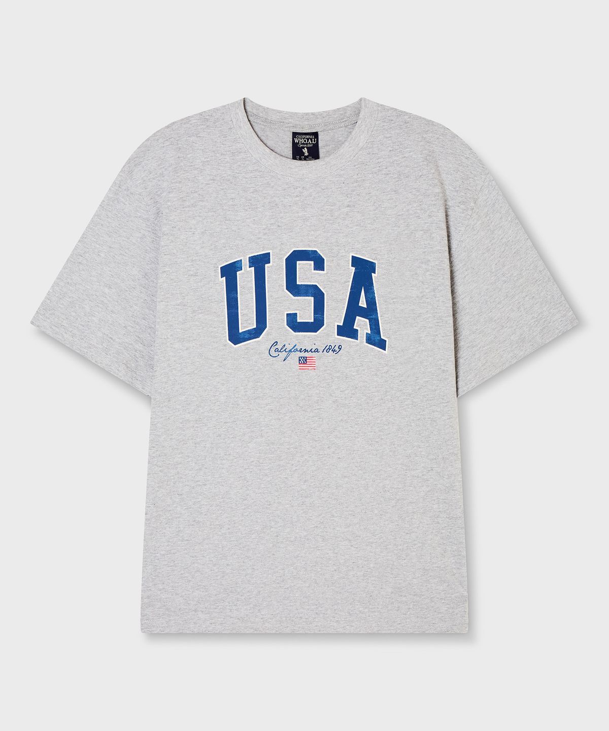 후아유(WHO.A.U) USA Printing T-shirt / WHRPG2405U
