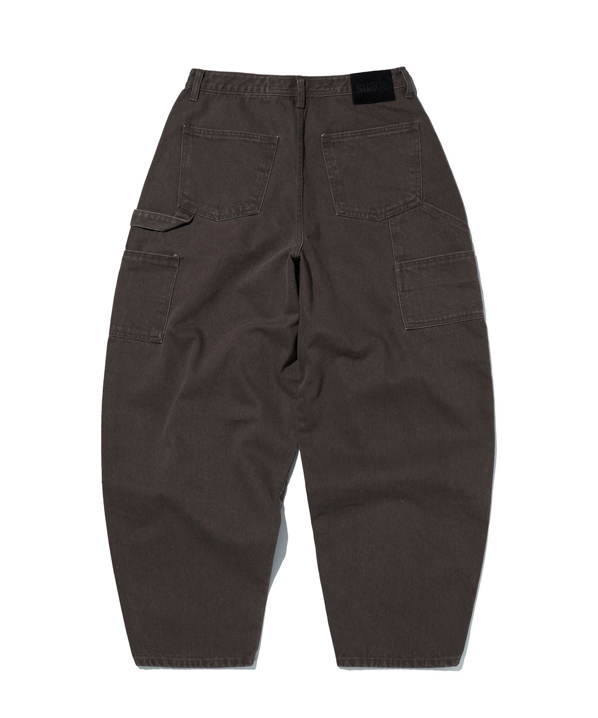 스웨이드(SUADE) CURVED DOUBLE KNEE PANTS [BROWN]