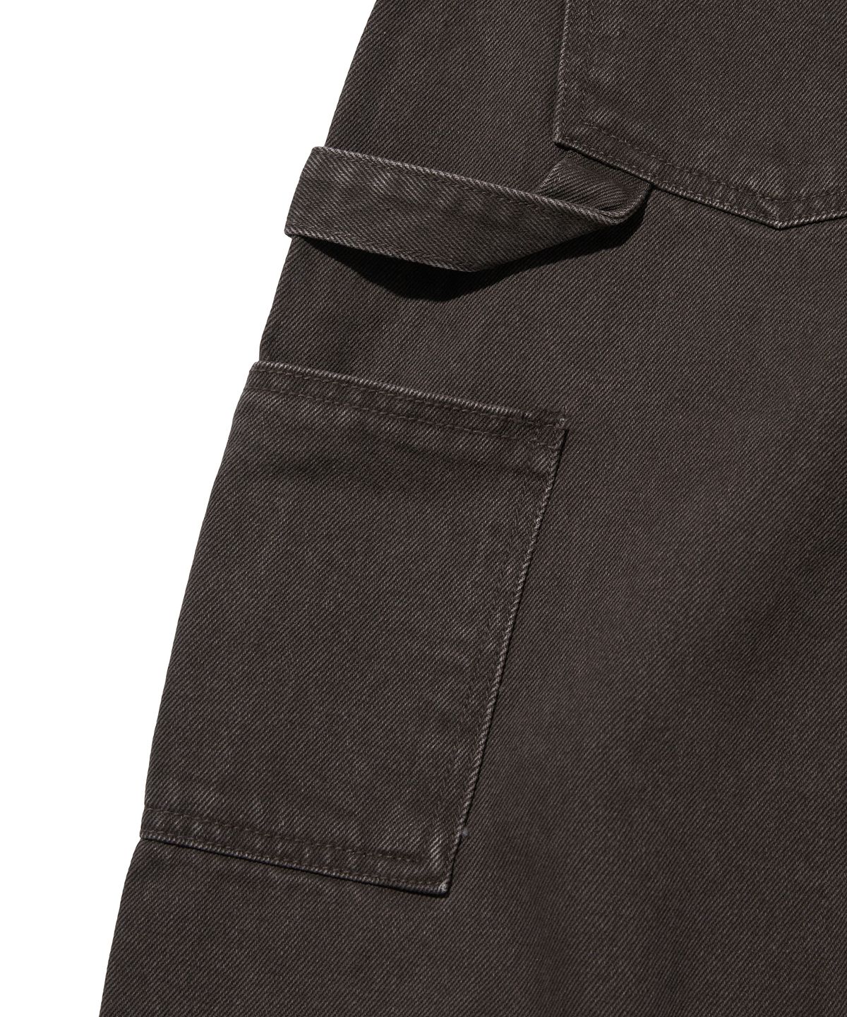 스웨이드(SUADE) CURVED DOUBLE KNEE PANTS [BROWN]