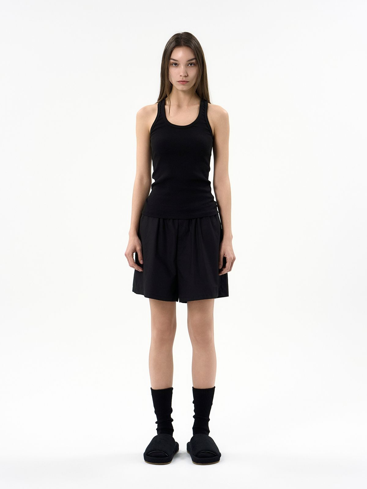 세이지가(SAGEGA) Rib Tank (Black)