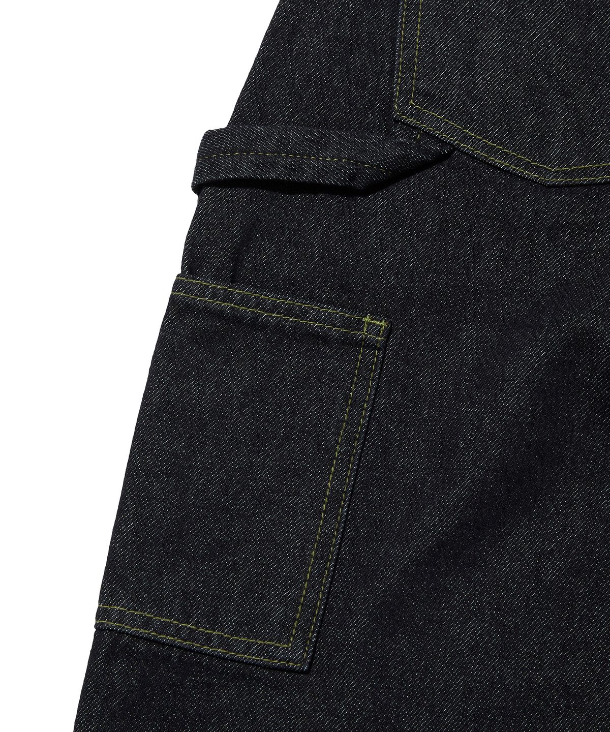 스웨이드(SUADE) CURVED DOUBLE KNEE PANTS [RAW INDIGO]