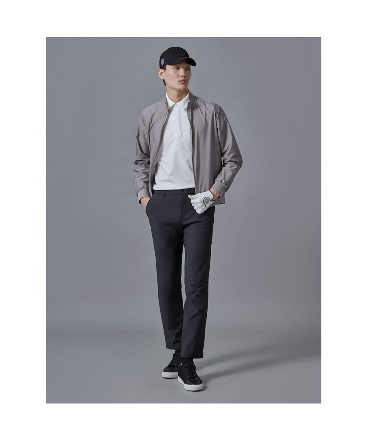 빈폴골프(BEANPOLE GOLF) 남성 경량 블루종  베이지
