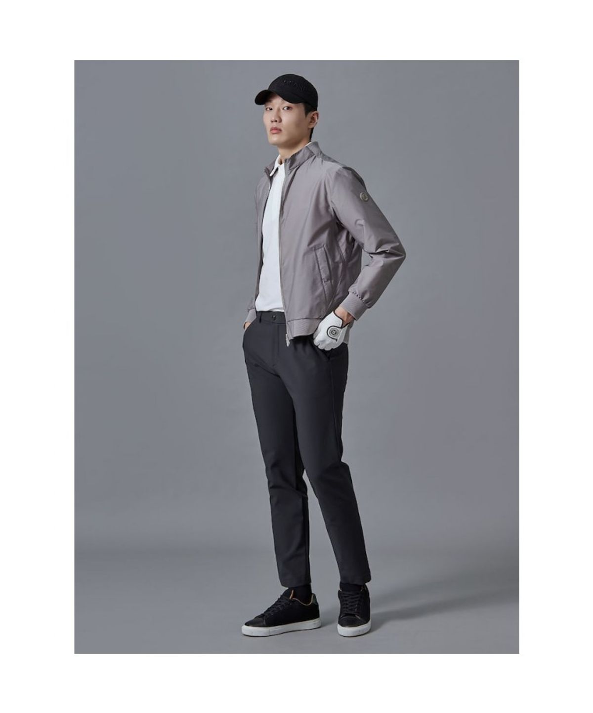 빈폴골프(BEANPOLE GOLF) 남성 경량 블루종  베이지
