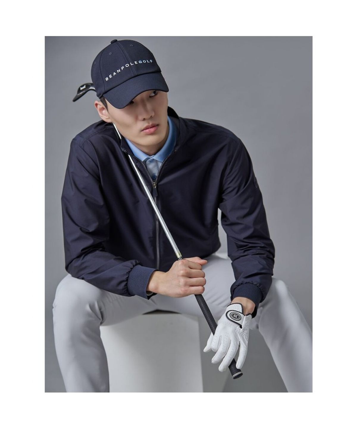 빈폴골프(BEANPOLE GOLF) 남성 경량 블루종  네이비