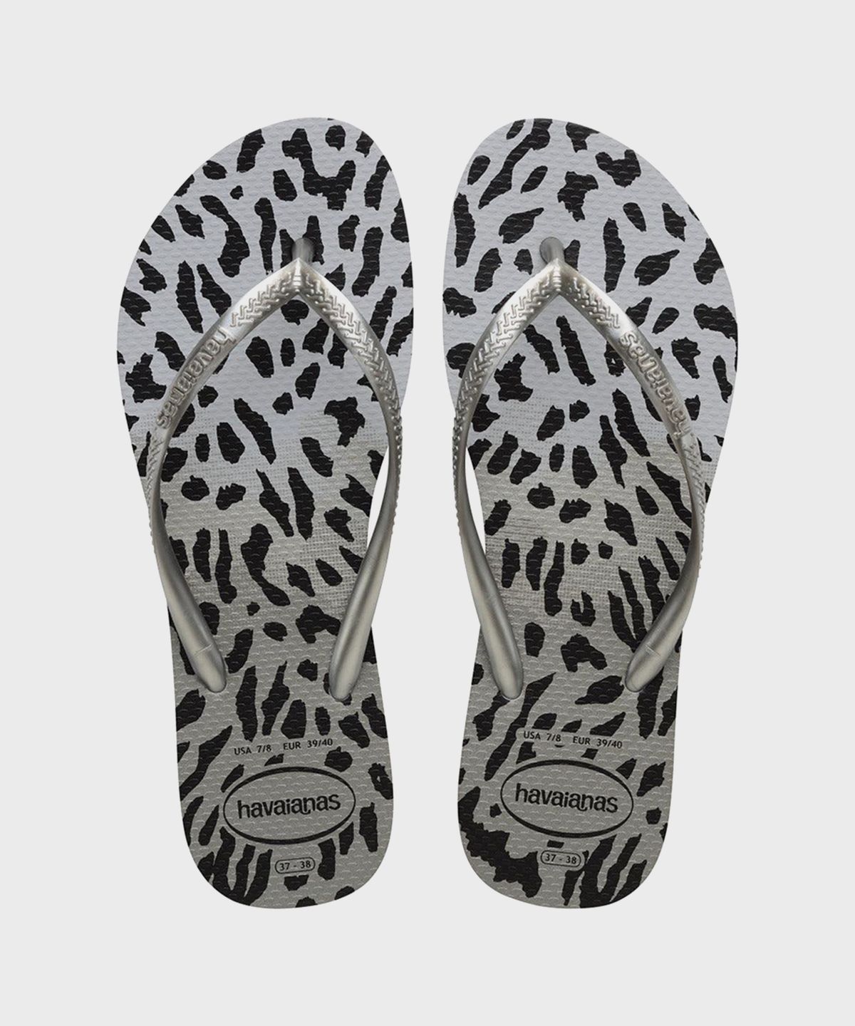 하바이아나스(HAVAIANAS) 슬림 애니멀 플립플랍 Grey/Grey