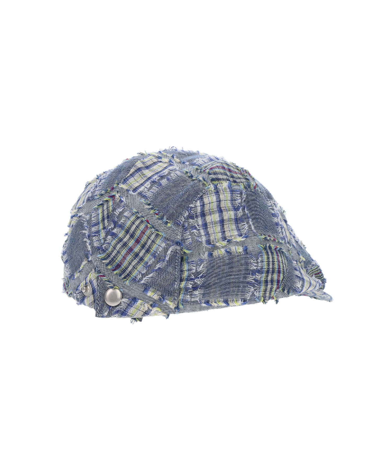 キャップ SUNLOVE Plaid Flat Cap TF5D0151 MUSINSA | SUNLOVE Plaid Flat Cap Navy