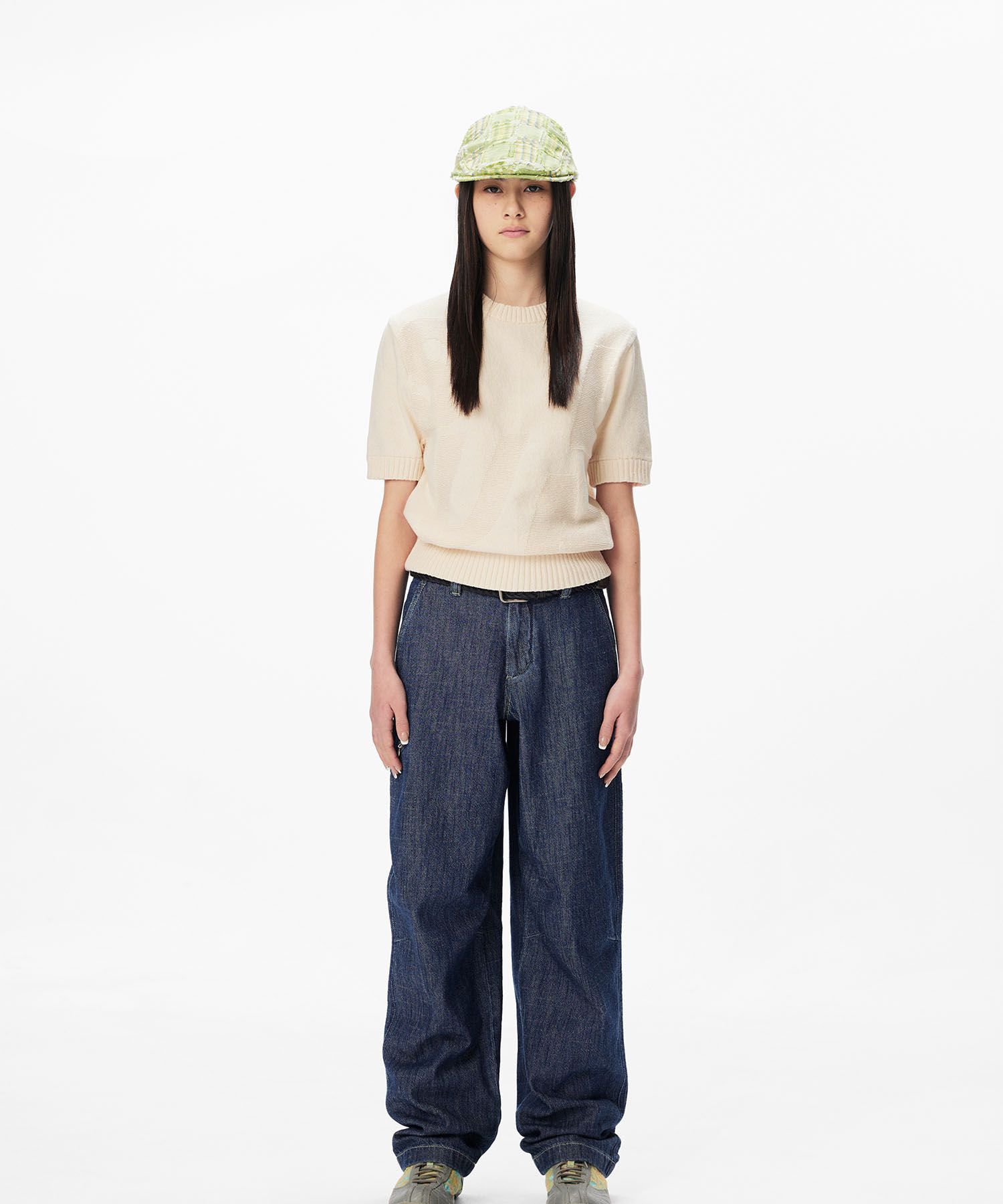 キャップ SUNLOVE Plaid Flat Cap TF5D0151 MUSINSA公式 | SUNLOVE Plaid Flat Cap Navy