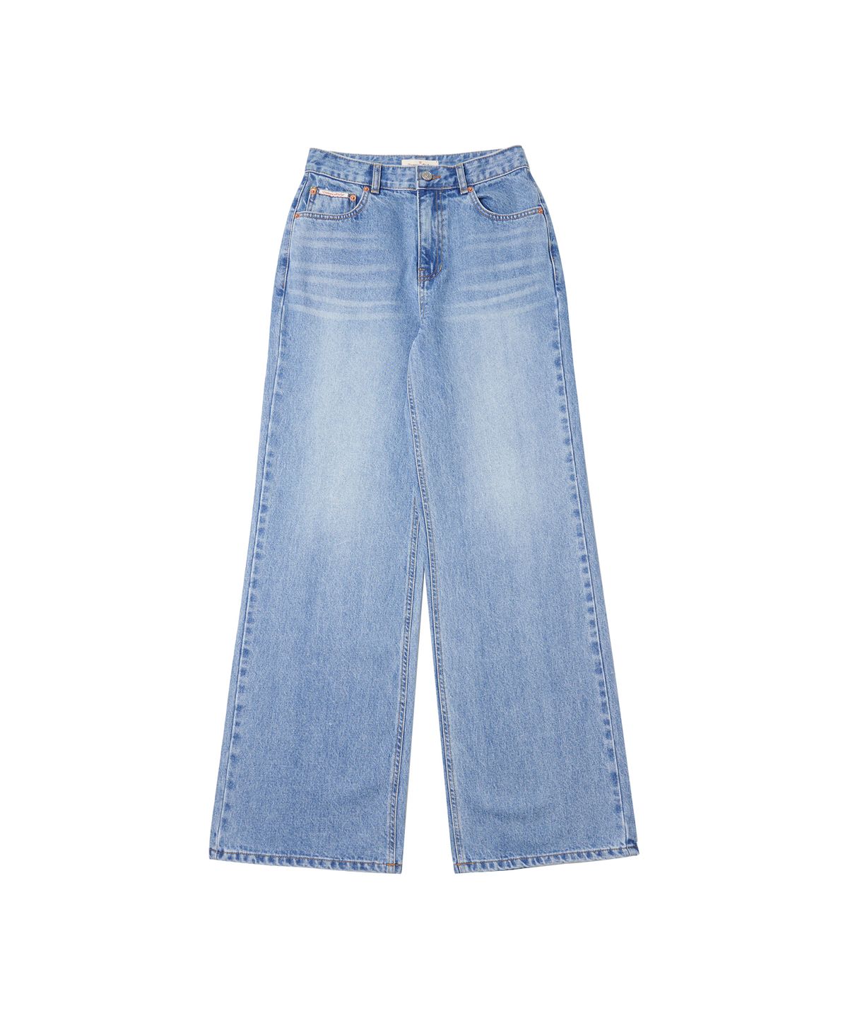반원 아틀리에(VANONE ATELIER) P3237 워시드 와이드 데님 팬츠_Light blue
