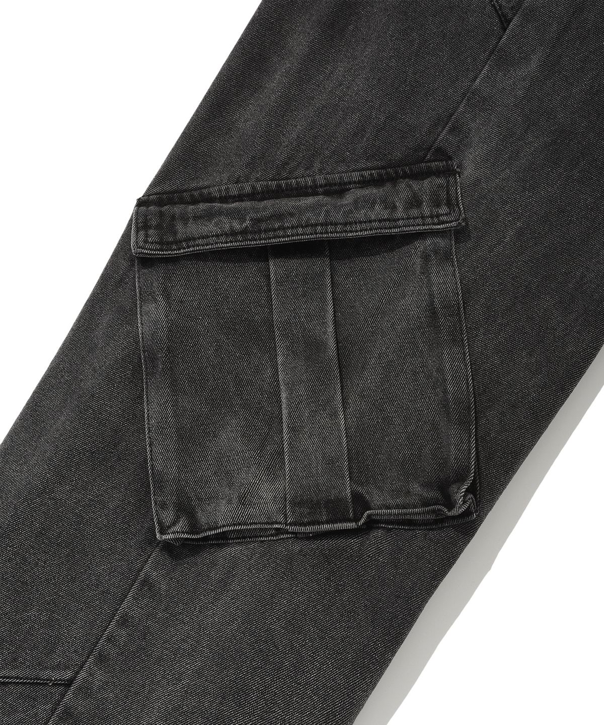 디스펑트(DYSFUNCT) OBLIQUE BIG CARGO DENIM PANTS