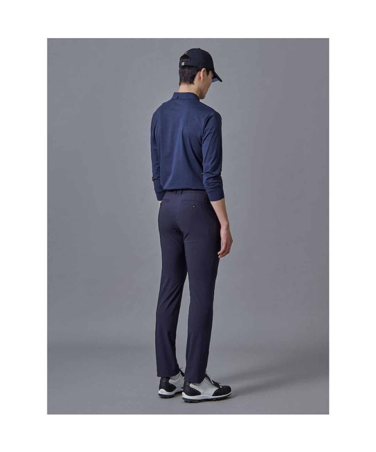 빈폴골프(BEANPOLE GOLF) 남성 경량 면터치 슬림 팬츠  네이비